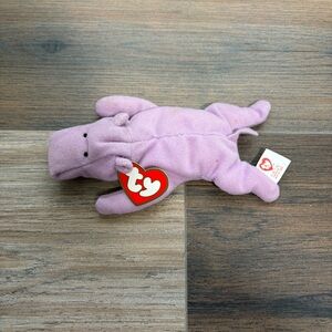 McDonald’s (1193) Ty Teenie Beanie Baby  HAPPY the Hippo W/TAG NO BAG 6” Plush
